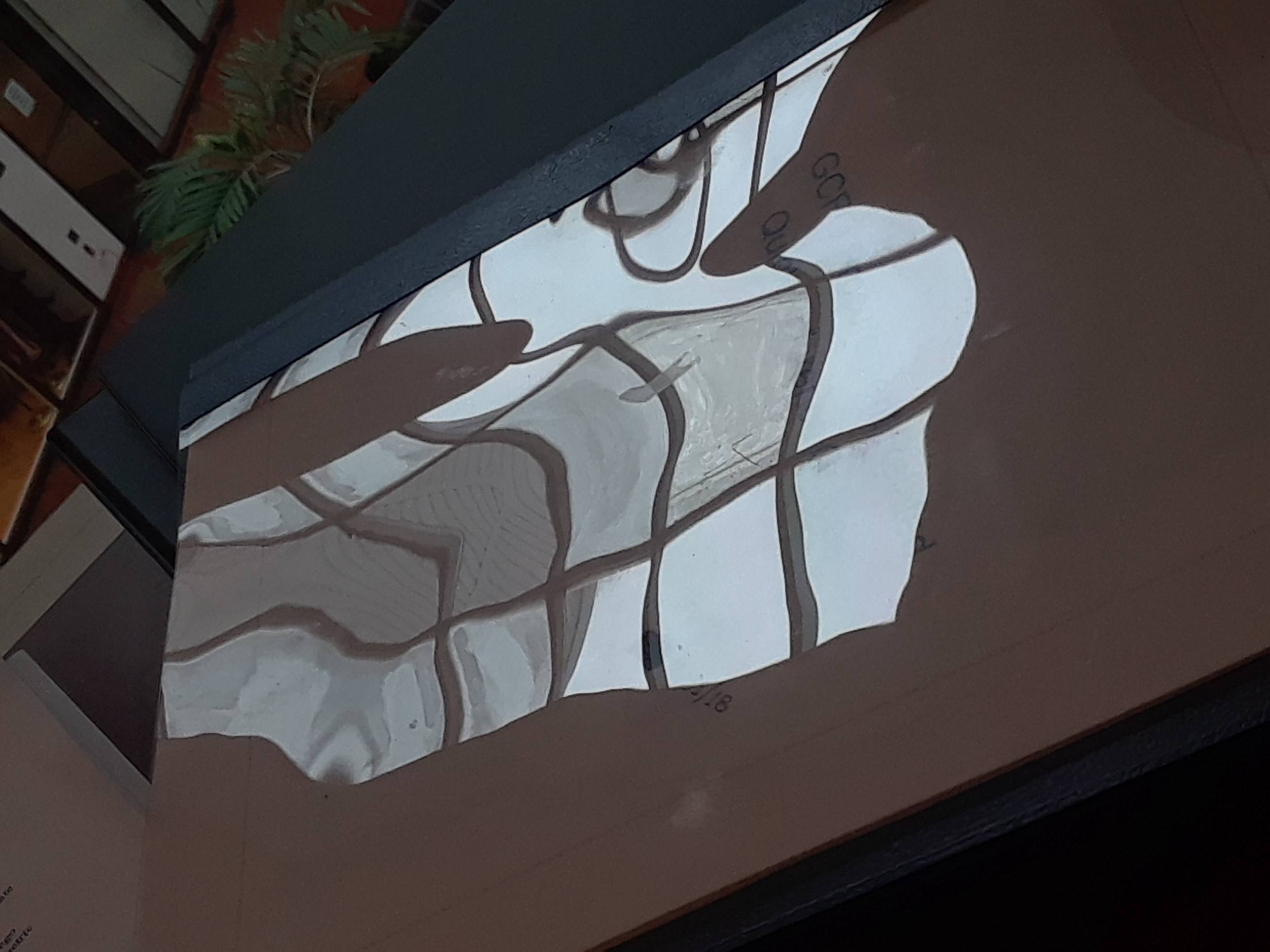 ICC Skylight Reflection on Vinyl, Birthday's Eve, Dec 2018